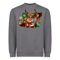 Storm reindeer joy christmas Heavyweight Sweatshirt - CowGirlArtShop