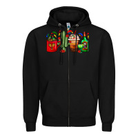 Black Mexico Coffee Cups With Cactus And Tequila Bottle Zipper Hoodie - FaDigitalArtStudio