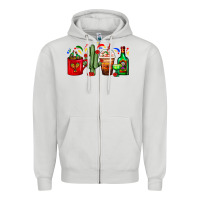 Dove Grey Mexico Coffee Cups With Cactus And Tequila Bottle Zipper Hoodie - FaDigitalArtStudio