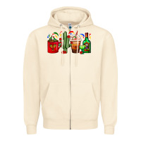 Sandshell Mexico Coffee Cups With Cactus And Tequila Bottle Zipper Hoodie - FaDigitalArtStudio