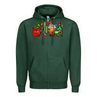 Sports Green Mexico Coffee Cups With Cactus And Tequila Bottle Zipper Hoodie - FaDigitalArtStudio