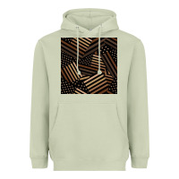 Matcha melanin american flag seamless pattern Heavyweight Hoodie - BundleAndBundleShop
