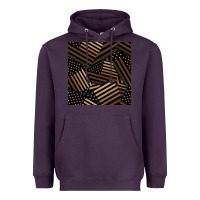 Plum melanin american flag seamless pattern Heavyweight Hoodie - BundleAndBundleShop