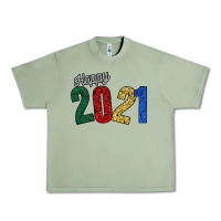 Oil Green Happy 2021 Urban Heavy Tee - Bettercallsaul