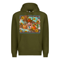 Army Green Fall heifer cow Premium Hoodie - RanaPortraitStore