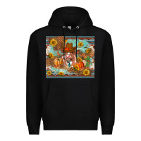 Black Fall heifer cow Premium Hoodie - RanaPortraitStore