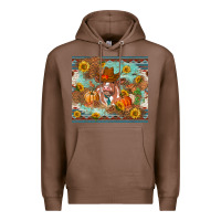 Chestnut Fall heifer cow Premium Hoodie - RanaPortraitStore