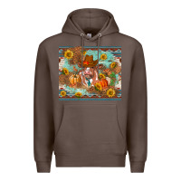 Coffee Fall heifer cow Premium Hoodie - RanaPortraitStore