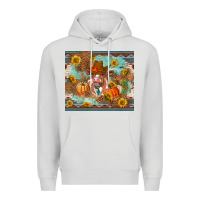 Dove Grey Fall heifer cow Premium Hoodie - RanaPortraitStore
