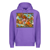 Purple Fall heifer cow Premium Hoodie - RanaPortraitStore