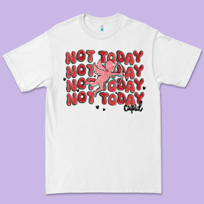 Not Today Cupid Premium Tee Designed By Maliassmallbusiness