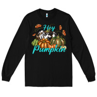 Black Hey Pumpkin Long Sleeve Tee - texasbilliewilder