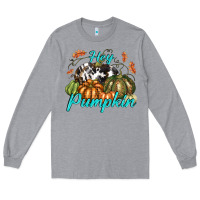 Heather Grey Hey Pumpkin Long Sleeve Tee - texasbilliewilder