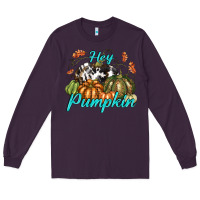 Plum Hey Pumpkin Long Sleeve Tee - texasbilliewilder