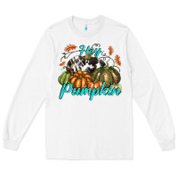 White Hey Pumpkin Long Sleeve Tee - texasbilliewilder