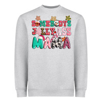 Heather Grey somebody jolly ass mama pink christmas Heavyweight Sweatshirt - CowGirlArtShop