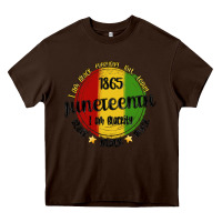 Chocolate Brown i am black everyday but today juneteenth Heavy Core Tee - MaliasSmallBusiness