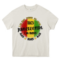 Cream i am black everyday but today juneteenth Heavy Core Tee - MaliasSmallBusiness