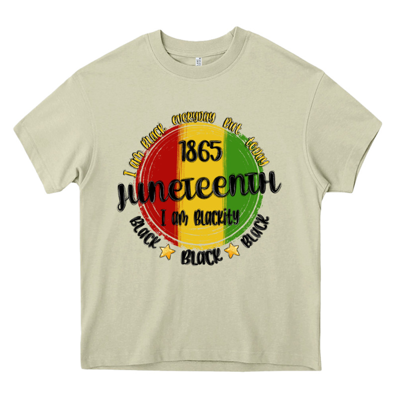 I Am Black Everyday But Today Juneteenth Heavy Core Tee by MaliasSmallBusiness | Teevron