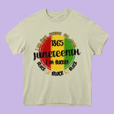 I Am Black Everyday But Today Juneteenth Heavy Core Tee Designed By Maliassmallbusiness