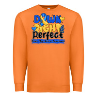 Carrot down right perfect down syndrome awareness Premium Sweatshirt - CowhideDigitalArt
