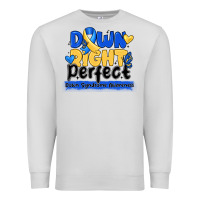 Dove Grey down right perfect down syndrome awareness Premium Sweatshirt - CowhideDigitalArt