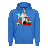 True Royal Soccer Frappe Coffee Zipper Hoodie - FaDigitalArtStudio