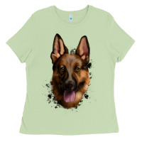 Matcha German Shepherd Ladies Tee - Jasminsmagicworld
