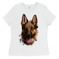 White German Shepherd Ladies Tee - Jasminsmagicworld