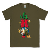 Army Green oh holy night Classic Tee - BarkalooDesign