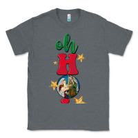 Charcoal Heather oh holy night Classic Tee - BarkalooDesign