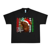 Black Merry Christmas Cow Urban Heavy Tee - Bettercallsaul