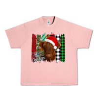 Salmon Merry Christmas Cow Urban Heavy Tee - Bettercallsaul