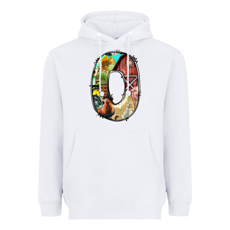 Farm Life Alphabet Lowercase Letters O Heavyweight Hoodie by BundleAndBundleShop | Teevron