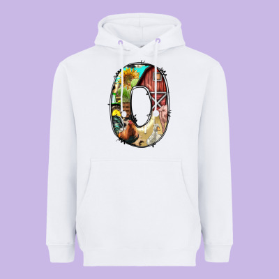 Farm Life Alphabet Lowercase Letters O Heavyweight Hoodie Designed By Bundleandbundleshop