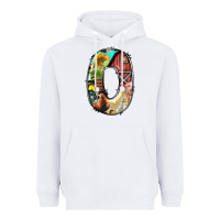 White farm life alphabet lowercase letters o Heavyweight Hoodie - BundleAndBundleShop