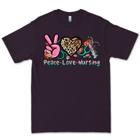 Plum peace love nursing Premium Tee - NancyCooperArtShop