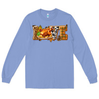 Colony Blue Love with Turkey Long Sleeve Tee - texasbilliewilder