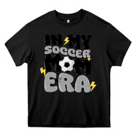 Black in my soccer mom era Heavy Core Tee - MaliasSmallBusiness
