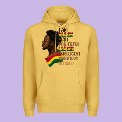 I Am Black Man Premium Hoodie Designed By Fadigitalartstudio
