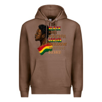 Chestnut I am black man Premium Hoodie - FaDigitalArtStudio