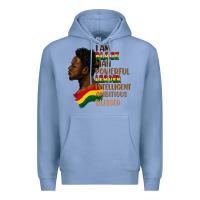 Colony Blue I am black man Premium Hoodie - FaDigitalArtStudio
