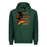 Sports Green I am black man Premium Hoodie - FaDigitalArtStudio