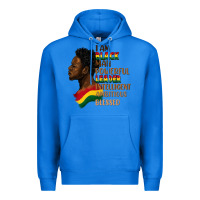 True Royal I am black man Premium Hoodie - FaDigitalArtStudio