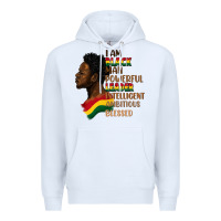 White I am black man Premium Hoodie - FaDigitalArtStudio
