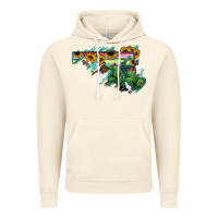 Vintage Artic Maryland Map Sunflower Cactus Serape Vintage Hoodie - RanaPortraitStore