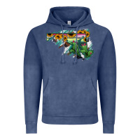 Vintage Denim Maryland Map Sunflower Cactus Serape Vintage Hoodie - RanaPortraitStore
