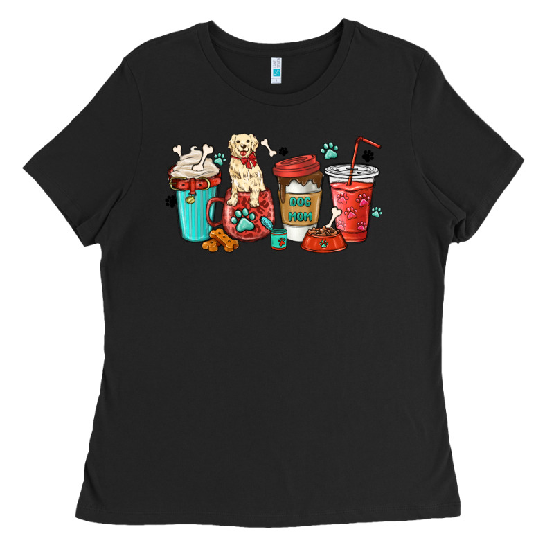 Dog Mama Golden Retriever Ladies Tee by MaliasSmallBusiness | Teevron