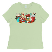 Matcha dog mama golden retriever Ladies Tee - MaliasSmallBusiness