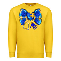 Lemon Down Syndrome Ribbon Premium Sweatshirt - CowhideDigitalArt